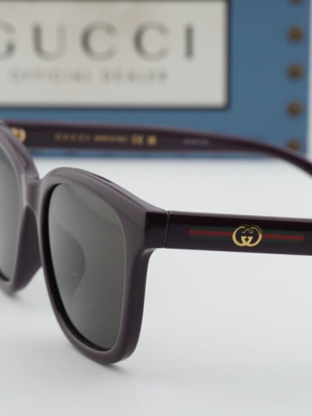 Gucci GG1984SK 004 Unisex Square Sunglasses - Violet / Grey - Picture 8 of 11